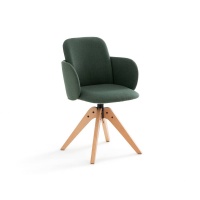 Кресло Офисное вращающееся Carina единый размер зеленый LA REDOUTE INTERIEURS  фото, kupilegko.ru